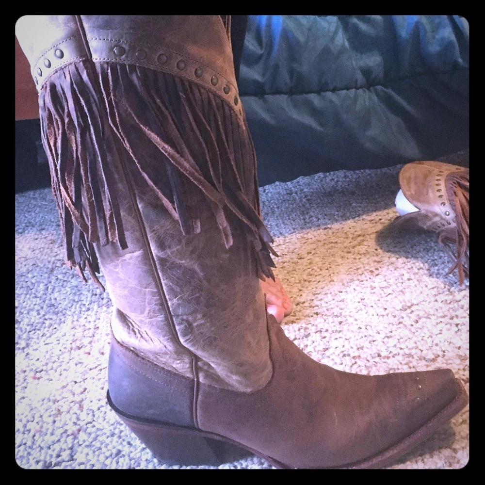 Tony Lama fringe boots